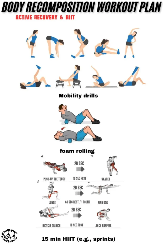 body recomposition workout plan