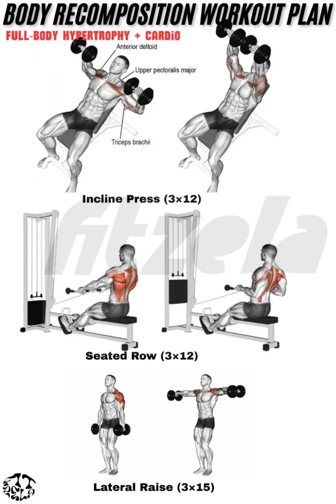 body recomposition workout plan