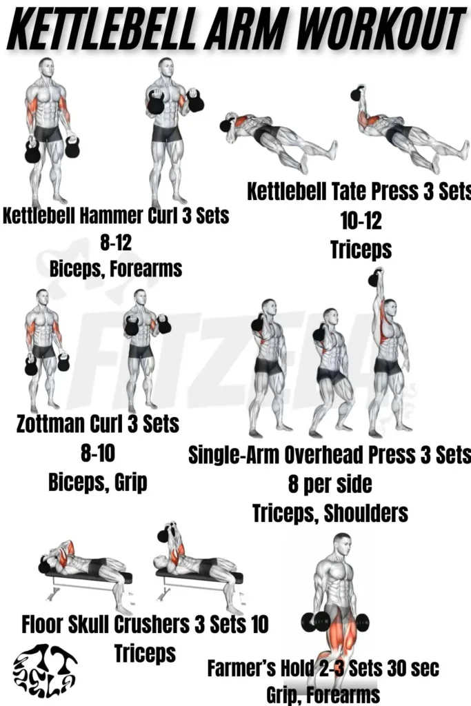 kettlebell arm workout
