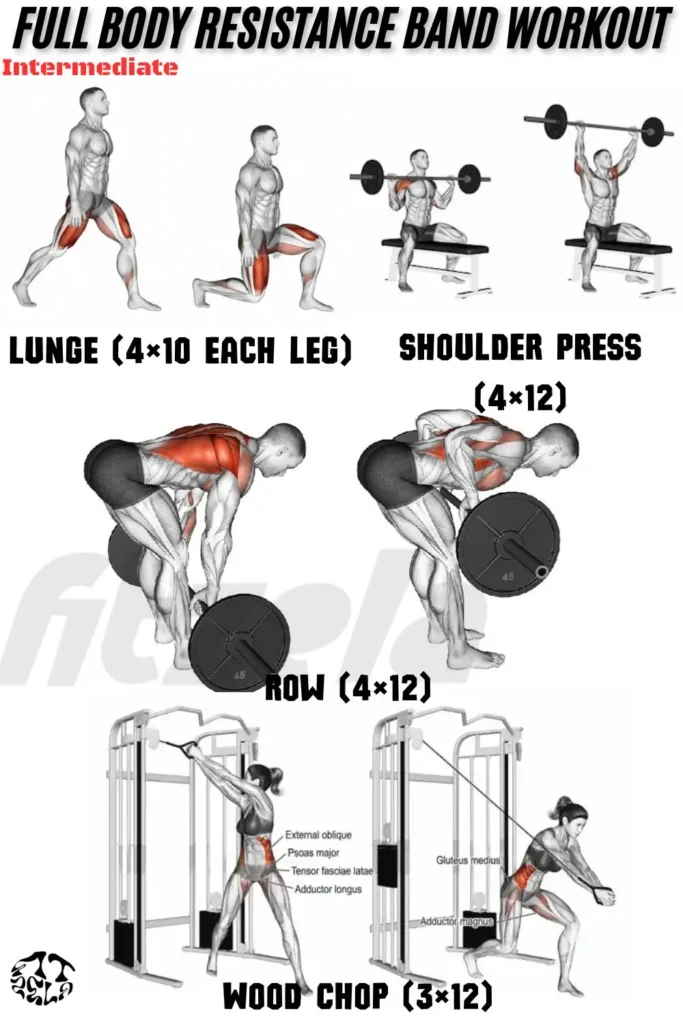 full body resistance band workout