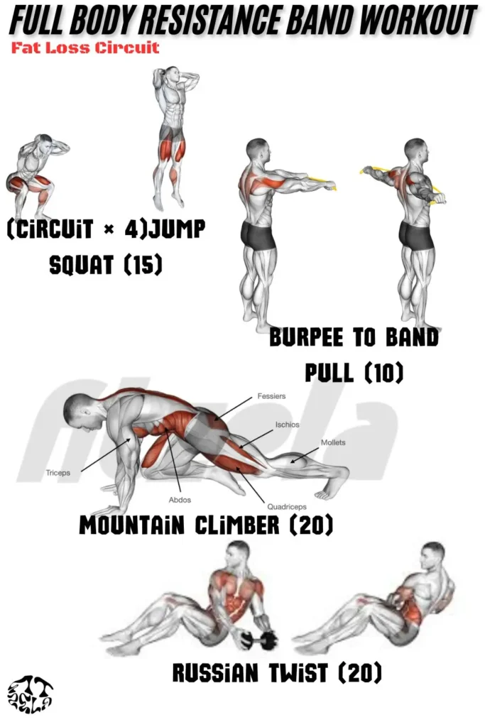 full body resistance band workout